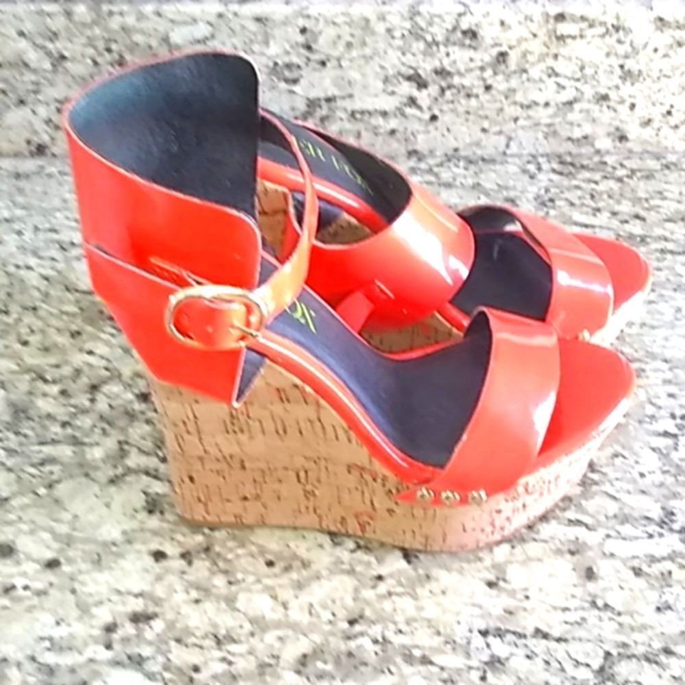 Womens Paper Fox Rachael Wedge Heel Size 7.5 - Picture 2 of 2